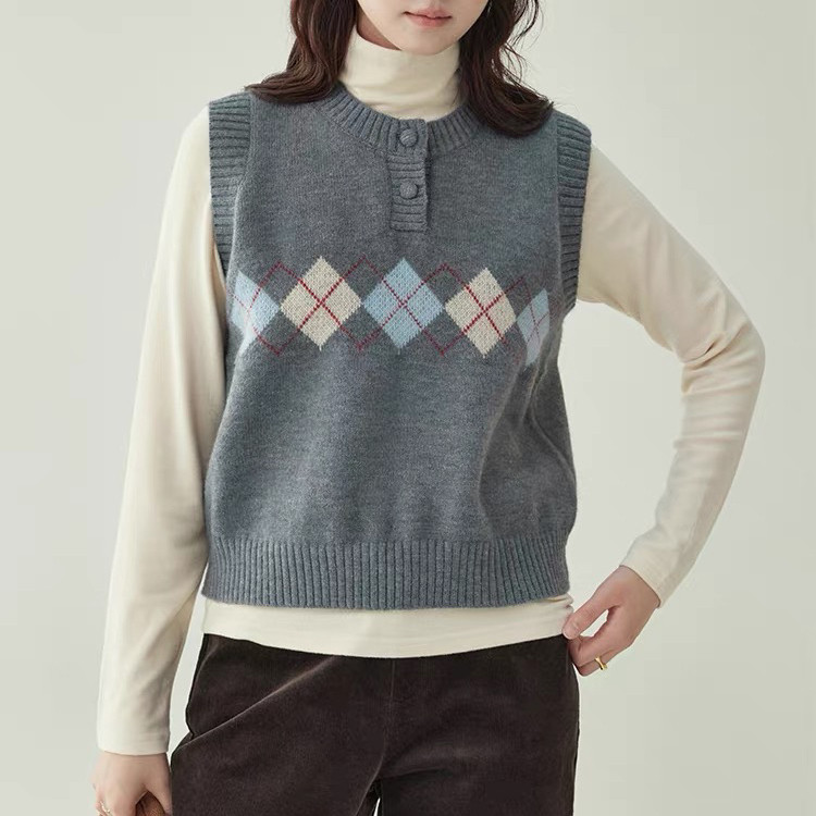 ＜受注製作＞春秋   冬     ベスト    ニット