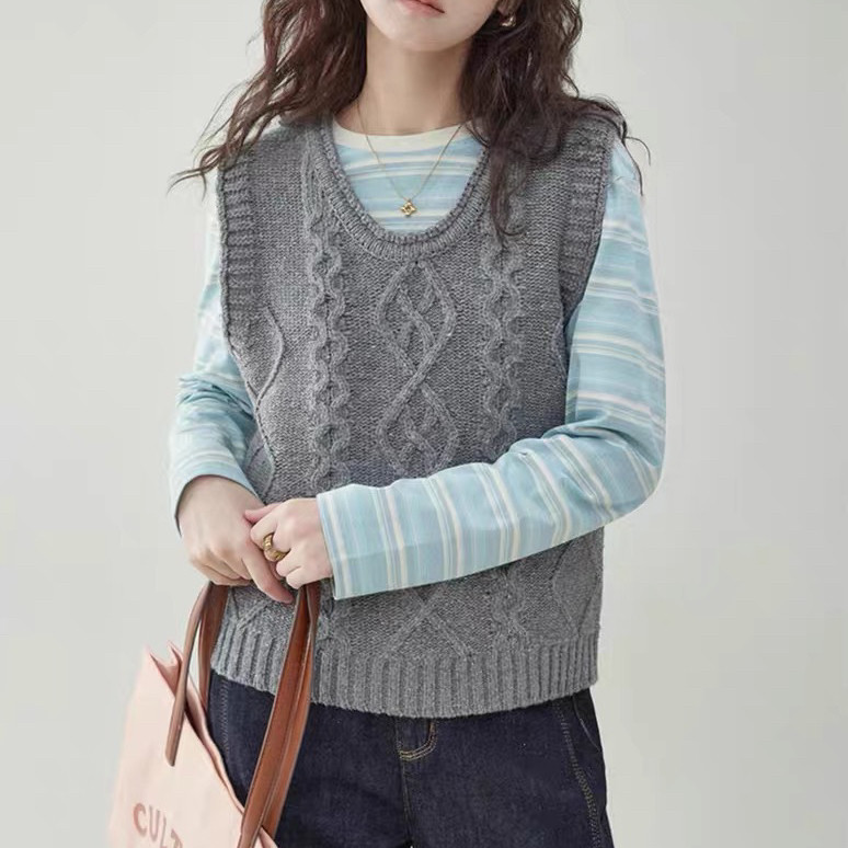 ＜受注製作＞春秋   冬     ベスト    ニット