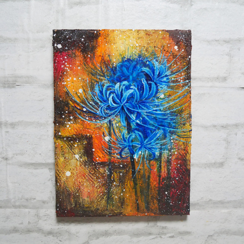 油絵 油彩 油彩画 絵 絵画 絵【夢幻の彼岸花】 絵画 HR 通販