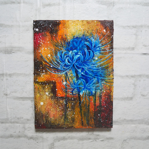 油絵 油彩 油彩画 絵 絵画 絵【夢幻の彼岸花】 絵画 HR 通販