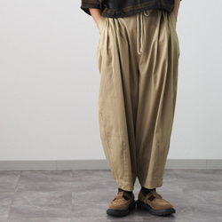 リネンウールのもんぺ きなり ロングパンツ nuuMonpe 通販 18707536