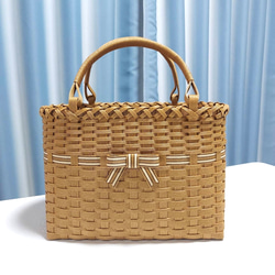 受注製作 】クラフトバンドのかごバッグ かごバッグ -mami- 通販