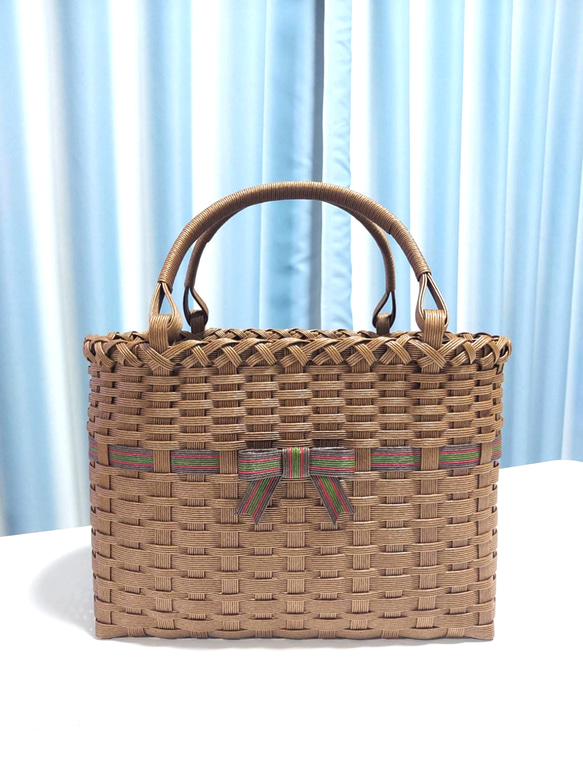 クラフトバンドのかごバッグ かごバッグ -mami- 通販 19965684｜Creema