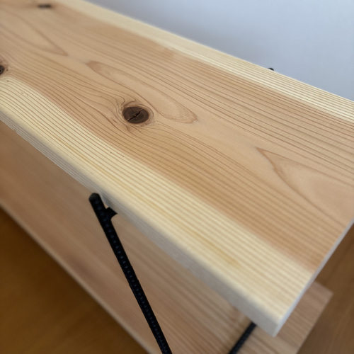 無垢板　アイアンシェルフ　イベント什器　テキーラレッグ　飾り棚　オープンシェルフ 送料込み】無垢板 アイアンシェルフ イベント什器 テキーラレッグ