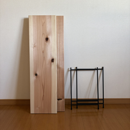 無垢板　アイアンシェルフ　イベント什器　テキーラレッグ　飾り棚　オープンシェルフ 送料込み】無垢板 アイアンシェルフ イベント什器 テキーラレッグ