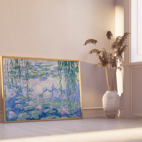アートポスター アンティーク クロード・モネ 睡蓮 印象派 名画 水辺