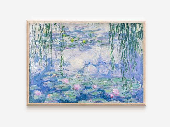 アートポスター アンティーク クロード・モネ 睡蓮 印象派 名画 水辺