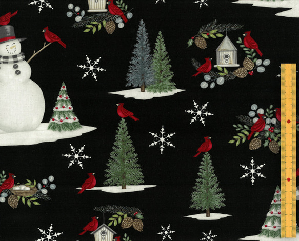 新柄入荷！Moda モダ！『クリスマス生地 WINTER FRIENDS 』～50㎝単位
