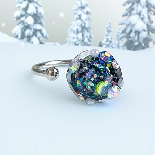 Black Galaxy – メンズレジンリング》国内送料無料 指輪・リング