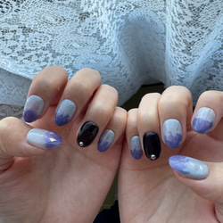 アニメキャライメージカラー／ニュアンスネイルʕ•̫͡•ʕ•̫͡•ʔ 4枚目の画像