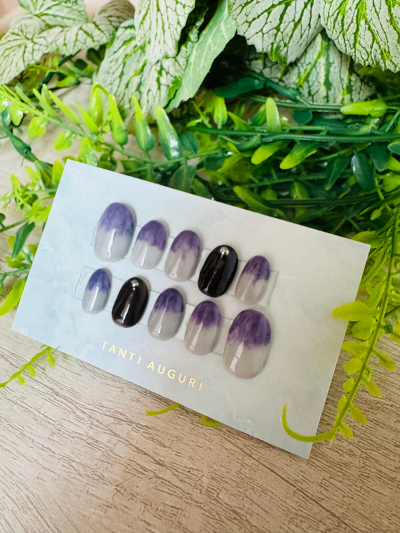 アニメキャライメージカラー／ニュアンスネイルʕ•̫͡•ʕ•̫͡•ʔ 2枚目の画像