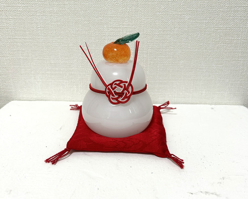 ガラスの鏡餅A 鏡餅 norichan 通販 19967048｜Creema(クリーマ)