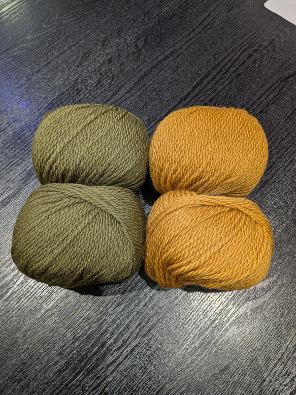 犬服♪(小型犬SS〜S)細目の毛糸でざっくり！裾ラウンド型アラン模様の手編みセーター 6枚目の画像