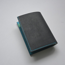 マネークリップ財布【ターコイズ】手縫い仕立て　マルゴー　イタリアンレザー マネークリップ財布【ターコイズ】手縫い仕立て マルゴー イタリアン