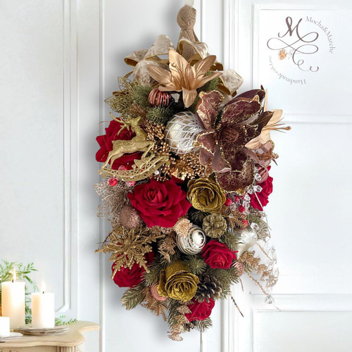 ラグジュアリークリスマススワッグ／冬の華やぐ大人のクリスマスリース ツリー ラグジュアリークリスマススワッグ／冬の華やぐ大人のクリスマスリース