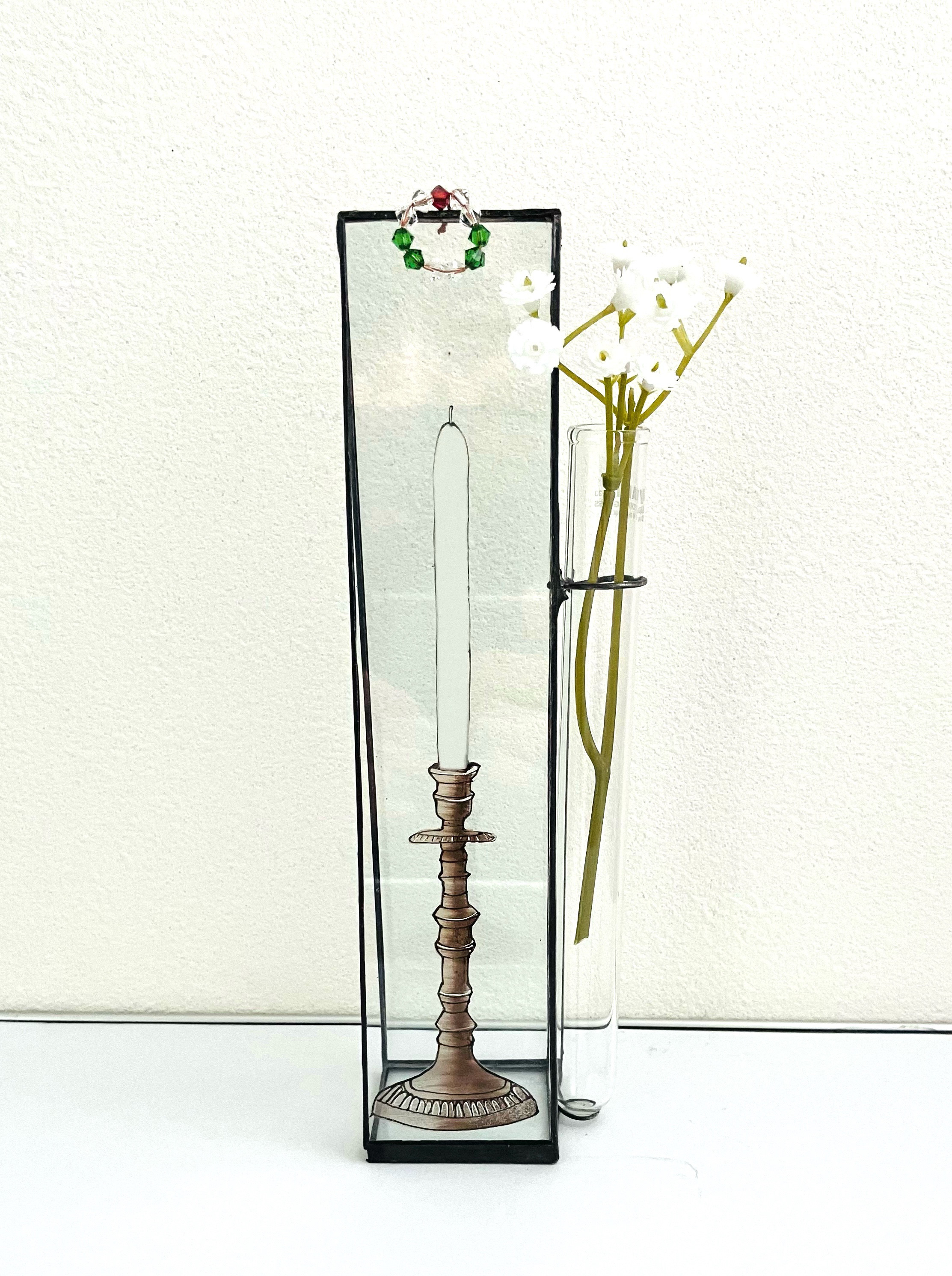 一輪挿し　クリスマスバージョン