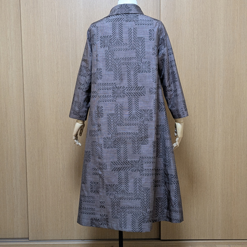 着物リメイク ワンピース 大島紬 M〜L ワンピース さらあお 通販