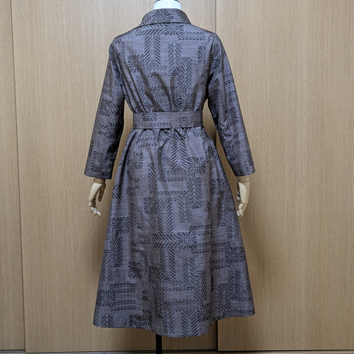 着物リメイク ワンピース 大島紬 M〜L ワンピース さらあお 通販