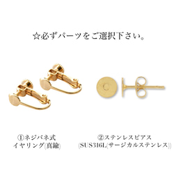 「 舞踏会 」イヤリング/ピアス*カメオ.スワロフスキー.ビジュー.キラキラ.チャーム.ゴールド.赤.緑.クリスマス* 10枚目の画像
