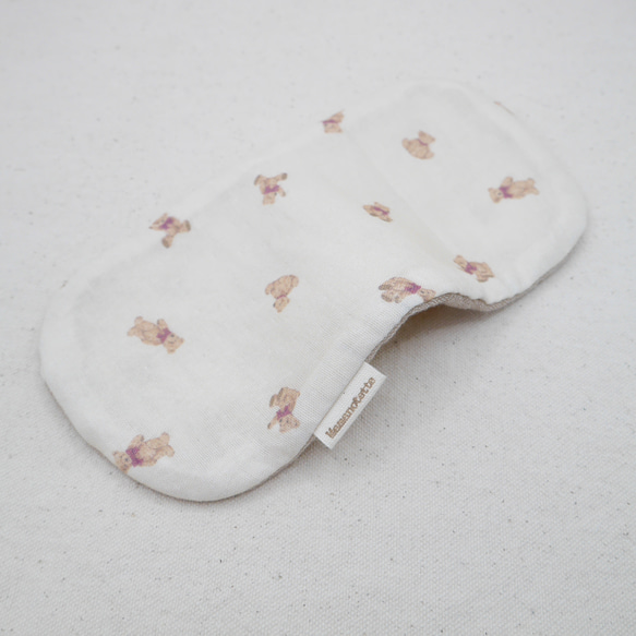 ふわもこハンカチ｜リトルテディベア-Little Teddy Bear-｜S・10×20cm｜ガーゼハンカチ｜ギフト 6枚目の画像