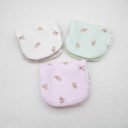 ふわもこハンカチ｜リトルテディベア-Little Teddy Bear-｜S・10×20cm｜ガーゼハンカチ｜ギフト 4枚目の画像