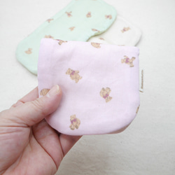 ふわもこハンカチ｜リトルテディベア-Little Teddy Bear-｜S・10×20cm｜ガーゼハンカチ｜ギフト 2枚目の画像