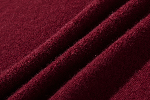 ★2025年新款★ 100%羊絨高領針織衫，波爾多紅，231109-9。柔軟纖維，帶來極致舒適體驗。 第9張的照片