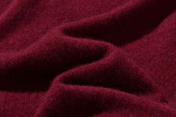 ★2025年新款★ 100%羊絨高領針織衫，波爾多紅，231109-9。柔軟纖維，帶來極致舒適體驗。 第10張的照片