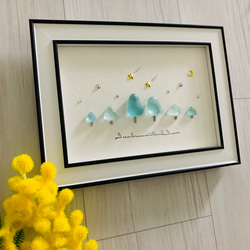 数量限定版インテリア雑貨 北欧 観葉植物 ガラスアートパネル 誕生日