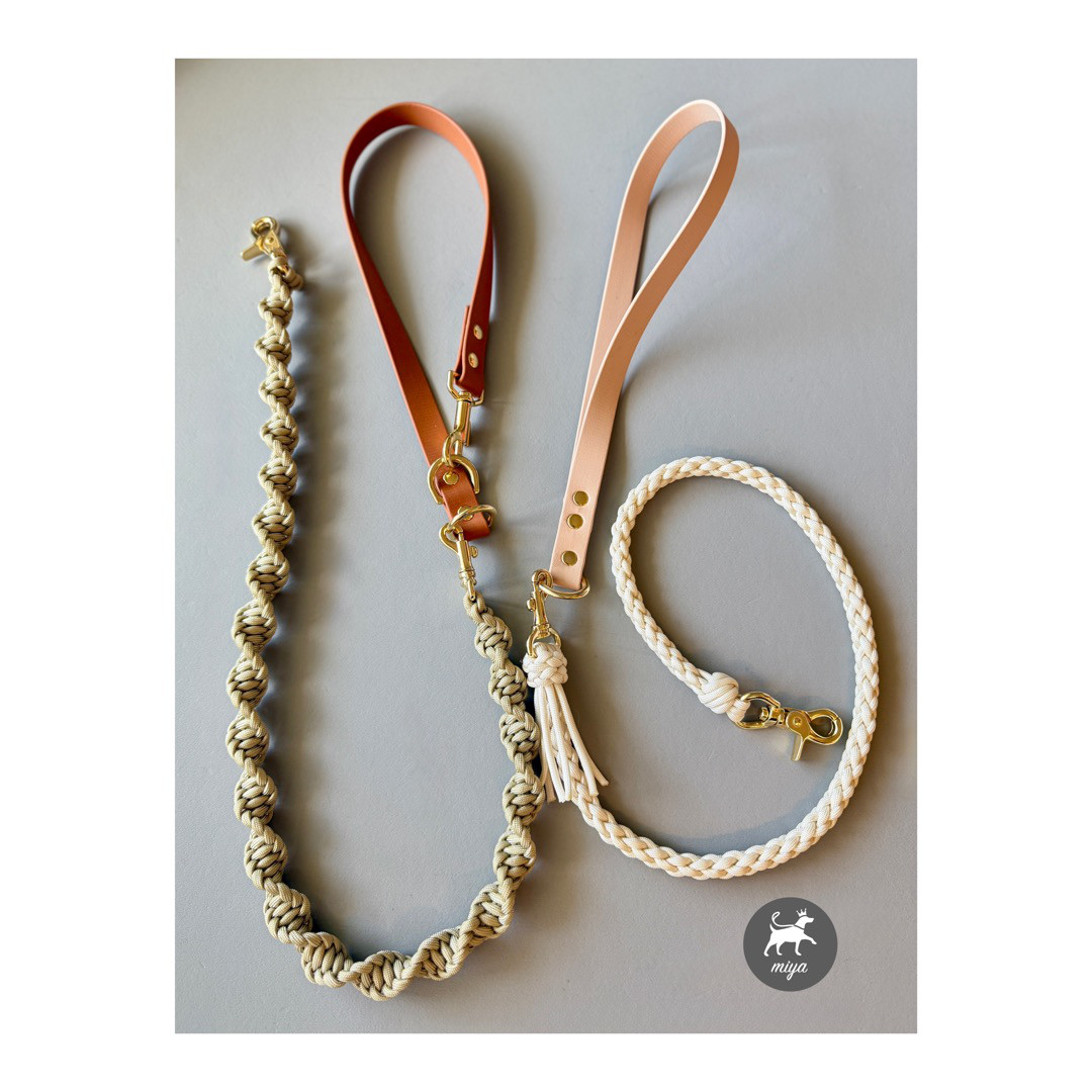 受注制作　選べるリード　BioThane×パラコード