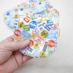 ふわもこハンカチ｜道路標識-Road Signs-｜S・10×20cm｜ガーゼハンカチ｜入園入学｜プチギフト 2枚目の画像