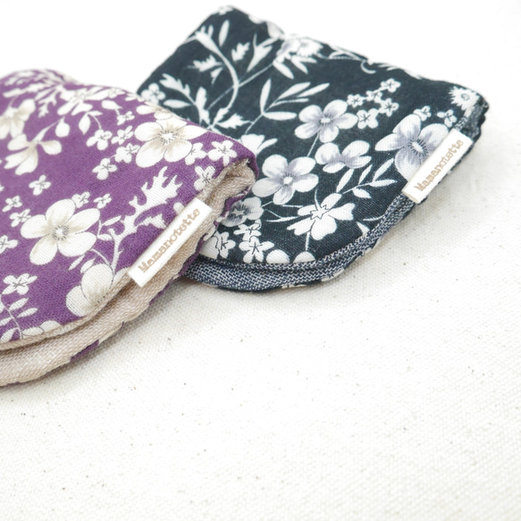 ふわもこハンカチ｜クラシックフラワー-Classic Flower-｜S・10×20cm｜ガーゼハンカチ｜花柄 4枚目の画像