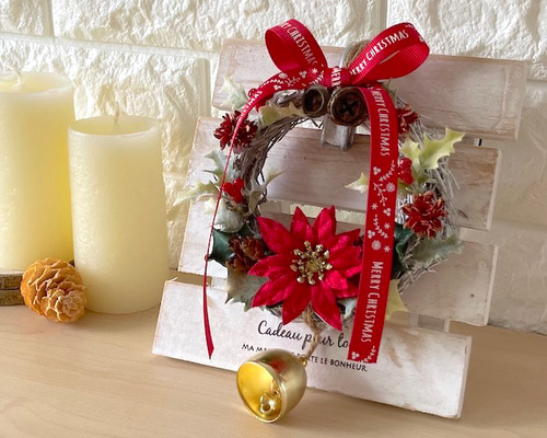 早割クリスマス2025〜クリスマス〜壁掛け・置き型2wayミニリース