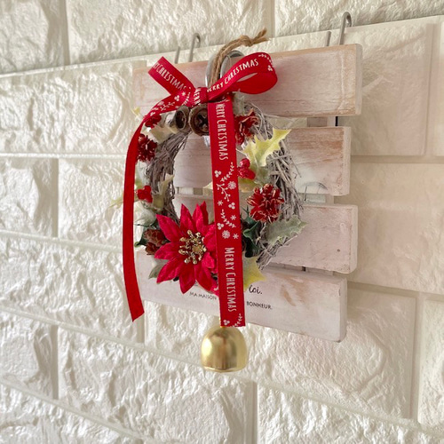 早割クリスマス2025〜クリスマス〜壁掛け・置き型2wayミニリース