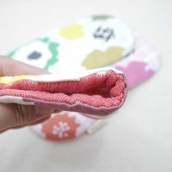 ふわもこハンカチ｜ポップフラワー-Pop Flower-｜S・10×20cm｜ガーゼハンカチ｜敏感肌｜北欧風｜ギフト 3枚目の画像