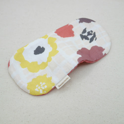 ふわもこハンカチ｜ポップフラワー-Pop Flower-｜S・10×20cm｜ガーゼハンカチ｜敏感肌｜北欧風｜ギフト 4枚目の画像