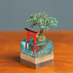 和のシャドーボックス☘️幸せな予感の扇☘️ 立体・オブジェ 遥 のぶ