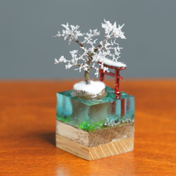 テラリウムブロック 沈んだ鳥居 冬 2枚目の画像