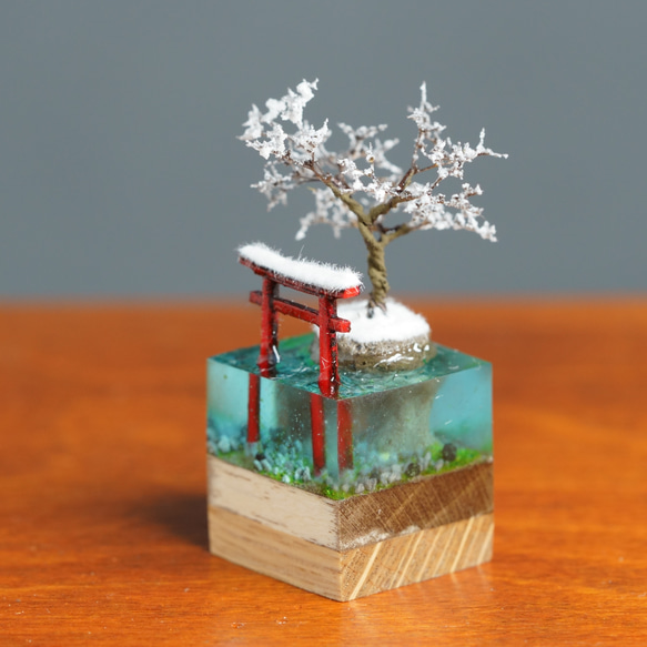 テラリウムブロック 沈んだ鳥居 冬 1枚目の画像