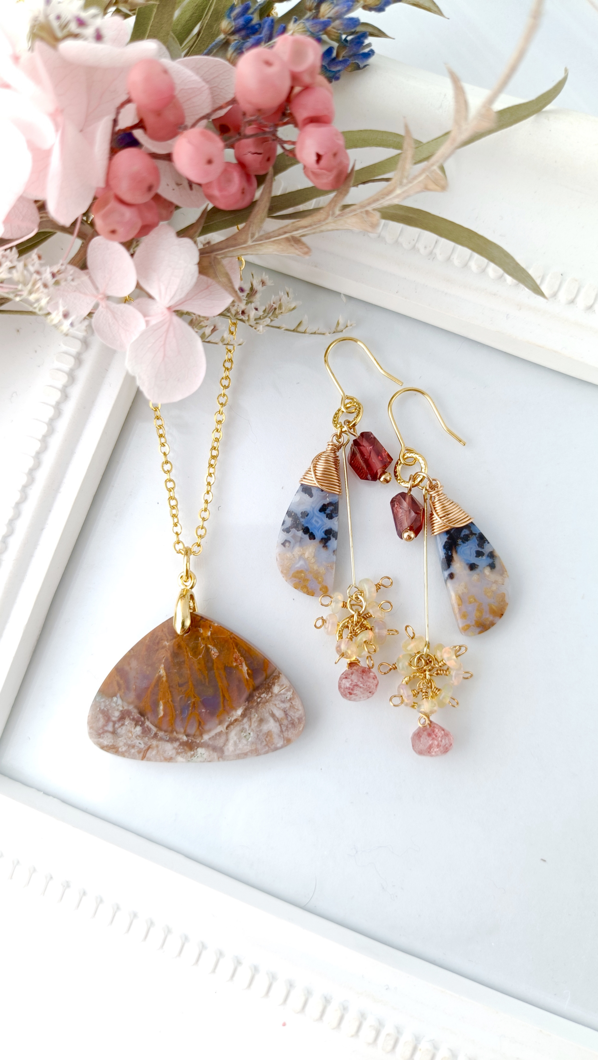 【和栗】オパライズド・ウッド（オパール化した木の化石）