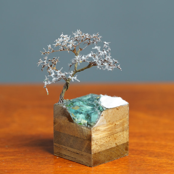 テラリウムブロック 河原の風景 冬 1枚目の画像