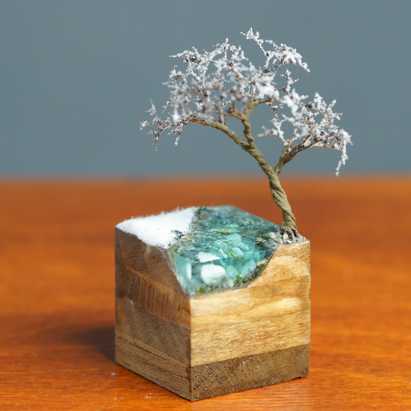 テラリウムブロック 河原の風景 冬 2枚目の画像