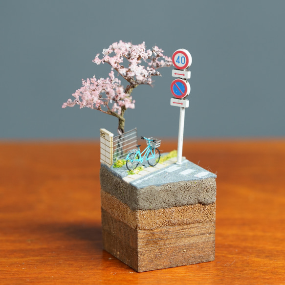 [creema限定]テラリウムブロック-故郷の桜- 1枚目の画像