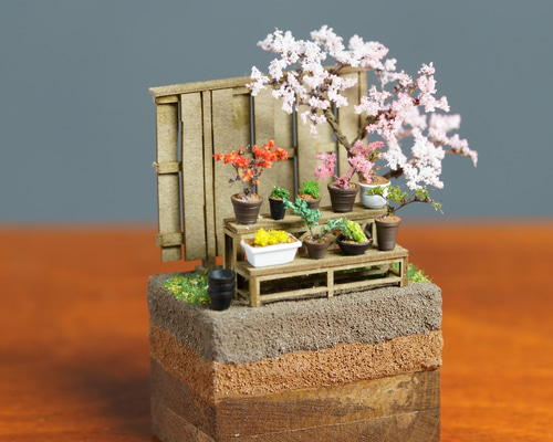 ワイドテラリウムブロック 盆栽棚 立体・オブジェ ミリプラネット 通販