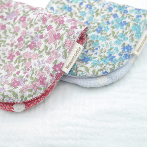 ふわもこハンカチ｜リトルフラワー-Little Flower-｜S・10×20cm｜ガーゼハンカチ｜敏感肌｜ギフト 2枚目の画像