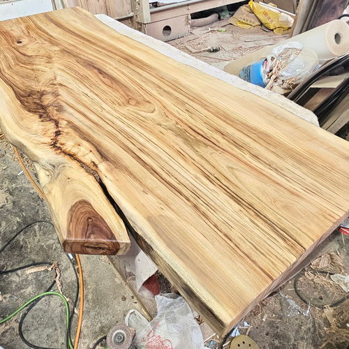 モンキーポッド 一枚板 ダイニング テーブル リビング ウォールナット