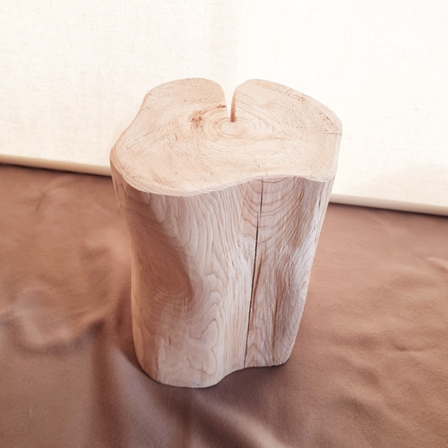 ナチュラルウッド・天然アロマ・切株スツール・テーブル・無垢無塗装