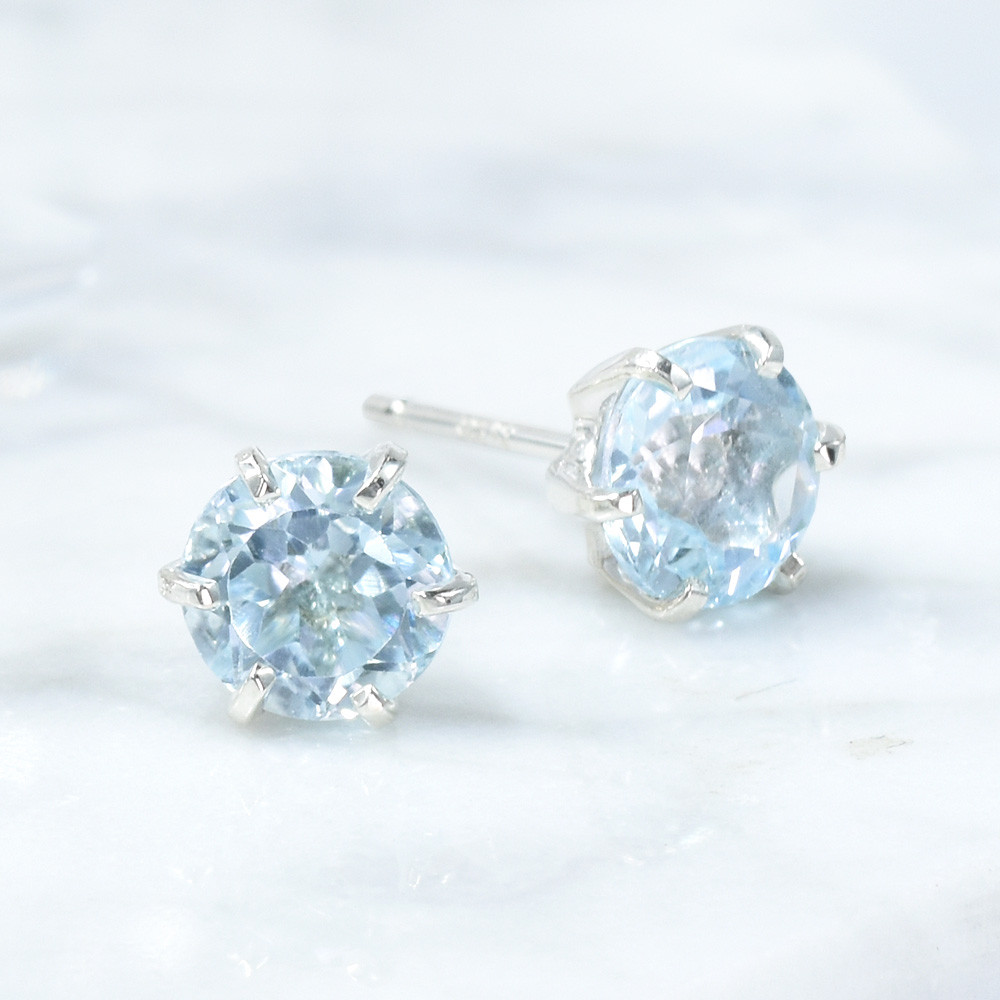 ブルートパーズ ピアス SV925 シルバー CH001CIBSN