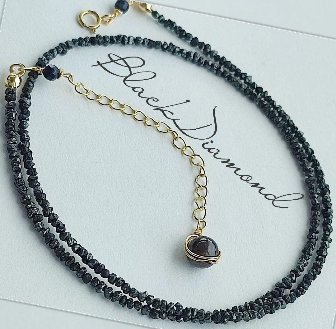 14Kgf   ダイヤモンド　ラフ　原石　ネックレス ☆男女兼用　誕生石 贈り物 誕生日　各種ダイヤモンド　天然ダイヤ