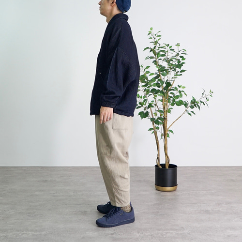 △廃盤△/デニムニットくつろ着カーディガン/ネイビー ジャケット